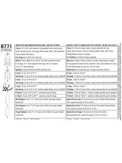 Simplicity Unisex Capes Sewing Pattern, 8771, One Size - view 2, 