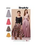 Simplicity Misses' Pleated Skirts Sewing Pattern, 8743