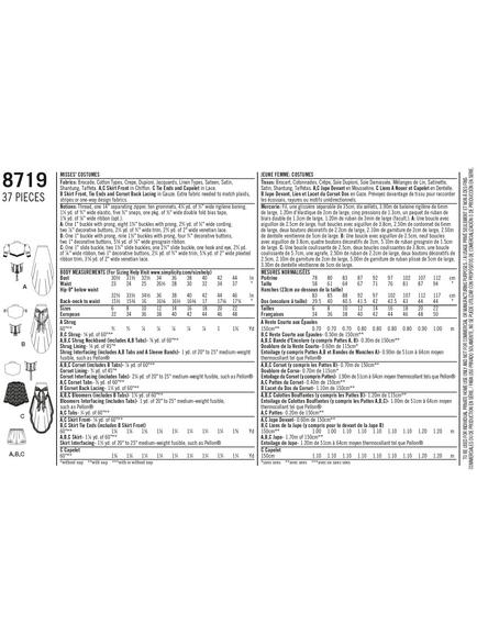 Simplicity Misses' Halloween Costumes, 8719 - view 2, 
