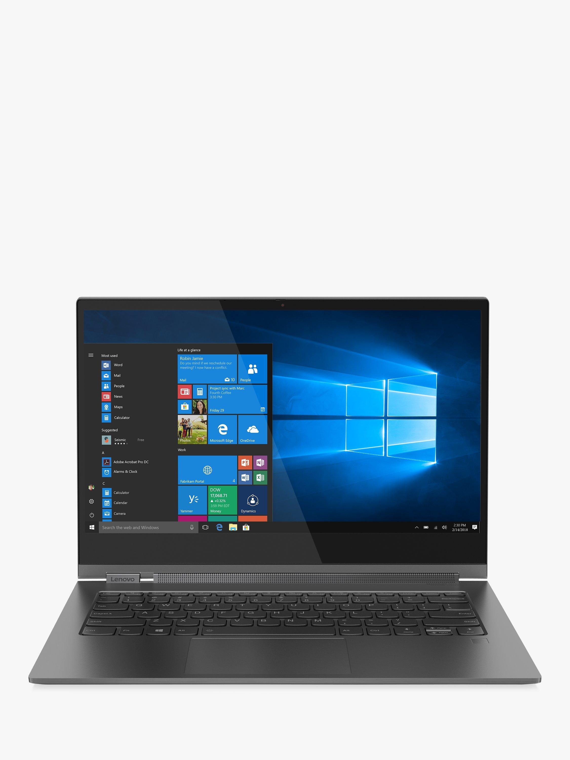 Lenovo YOGA C930 Laptop, Intel Core i7, 8GB RAM, 512GB SSD, 13.9" Ultra HD Touch Screen, Iron Grey with Digital Pen