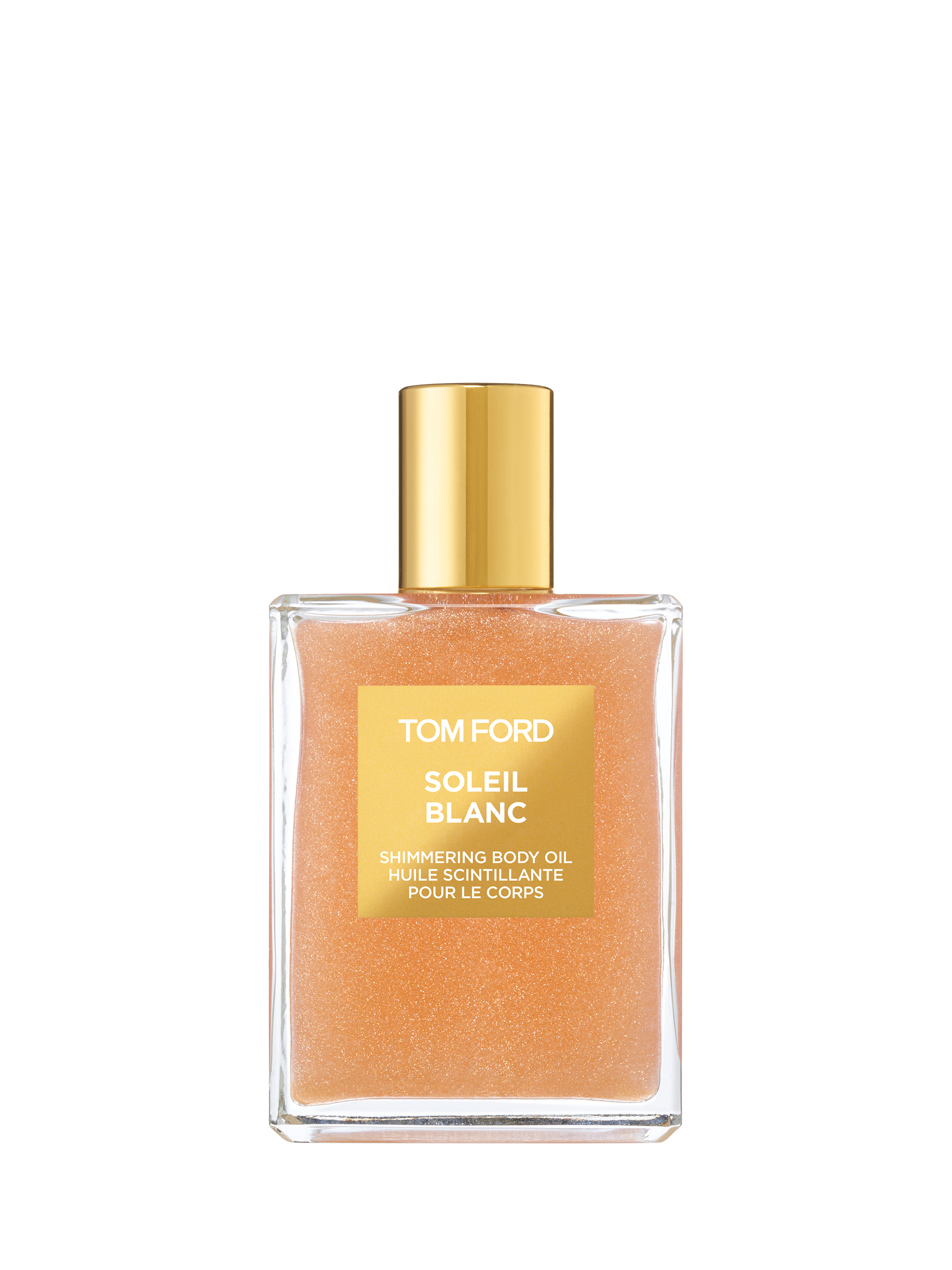 Product image 1 of 2, which shows TOM FORD Private Blend Soleil Blanc Shimmer Body Oil, Rose Gold, 100ml