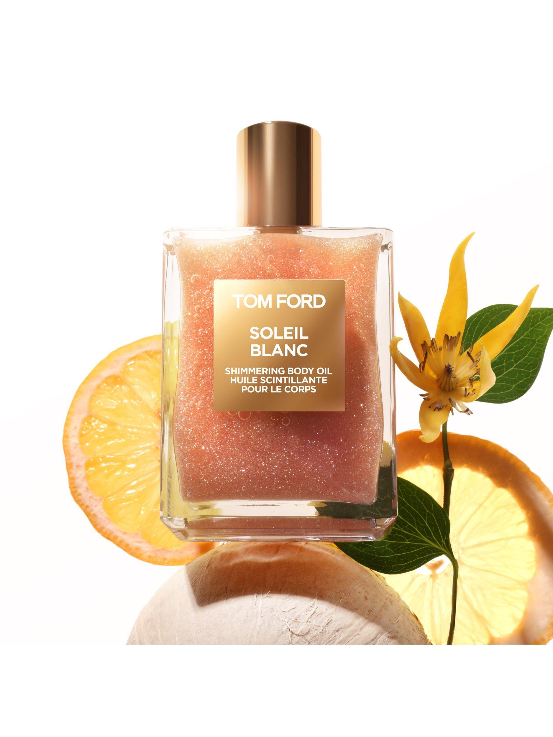 Product image 2 of 2, which shows TOM FORD Private Blend Soleil Blanc Shimmer Body Oil, Rose Gold, 100ml