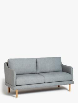 John Lewis ANYDAY Sweep Medium 2 Seater Sofa, Light Leg, Brushed Tweed Grey