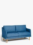 John Lewis ANYDAY Sweep Medium 2 Seater Sofa, Light Leg, Brushed Tweed Grey