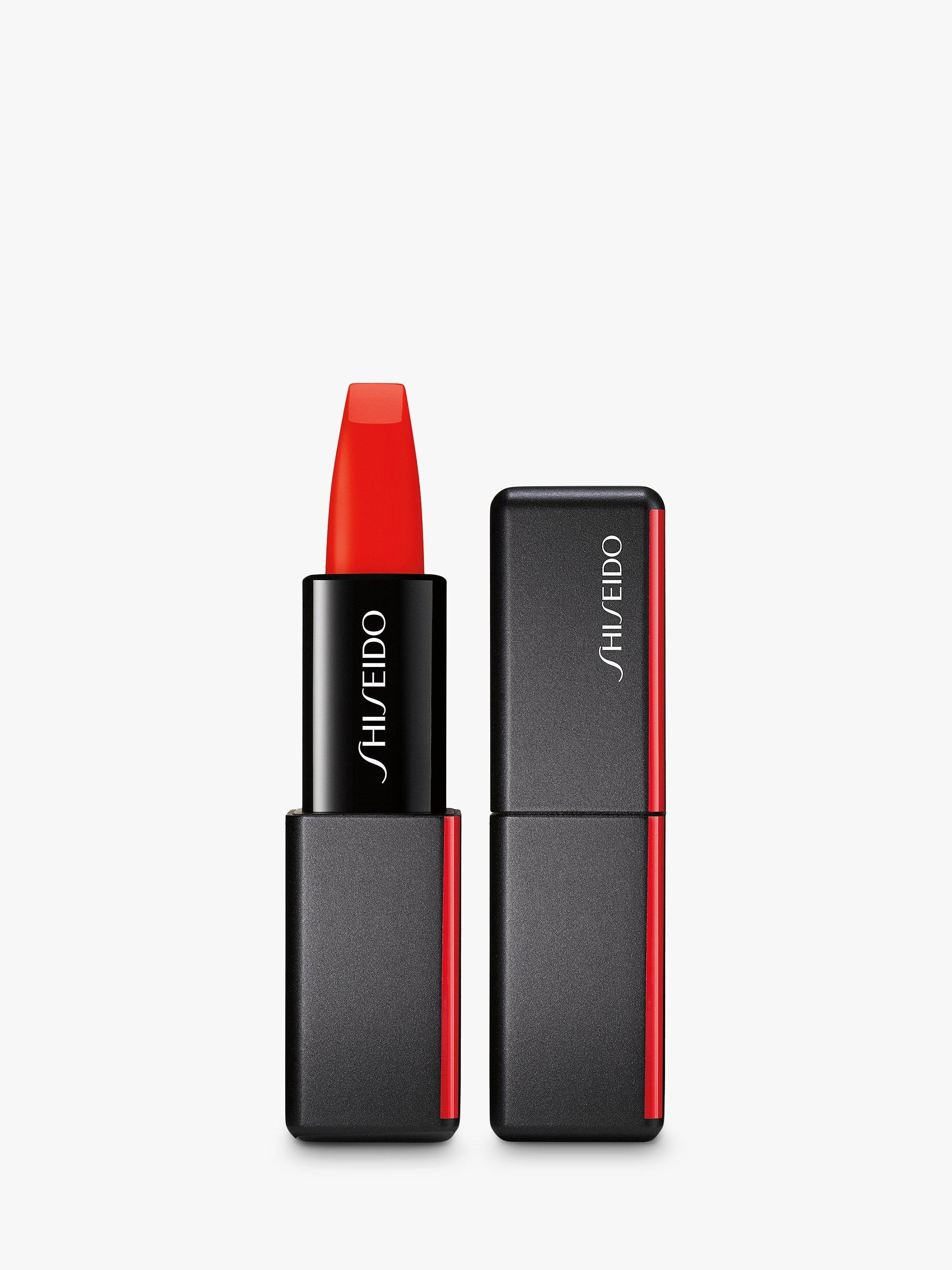 Product image 1 of 2, which shows Shiseido Modern Matte Powder Lipstick, Flame 509