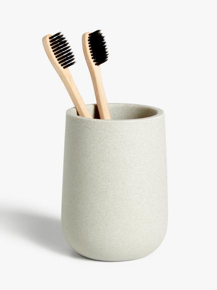 John Lewis Drift Bathroom Tumbler - view 2, Natural