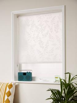 John Lewis Everdene Sheer Roller Blind, White - view 2, White
