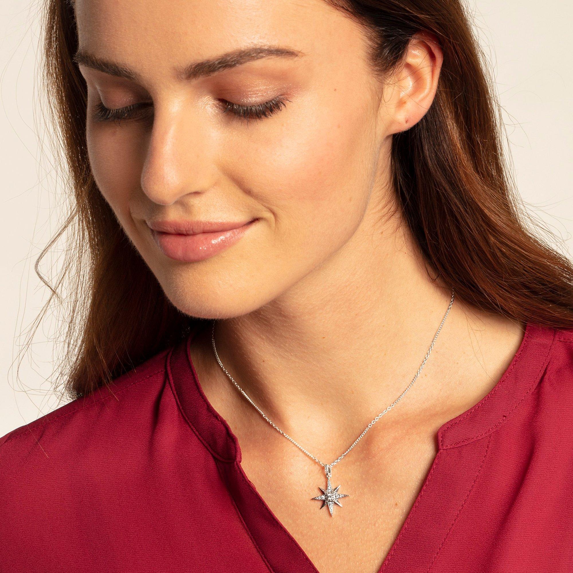 Product image 2 of 3, which shows THOMAS SABO Glam & Soul Star Pendant Necklace, Silver