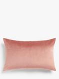 John Lewis Rectangular Velvet Cushion, Plaster