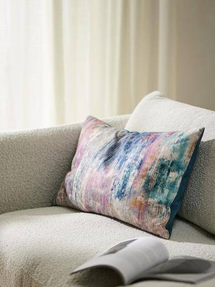 John Lewis Fresco Cushion, Multi - view 2, Multi
