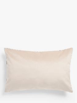 John Lewis Revina Teardrop Velvet Cushion - view 2, White
