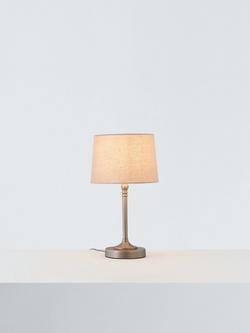 John Lewis Isabel Touch Table Lamp, Pewter