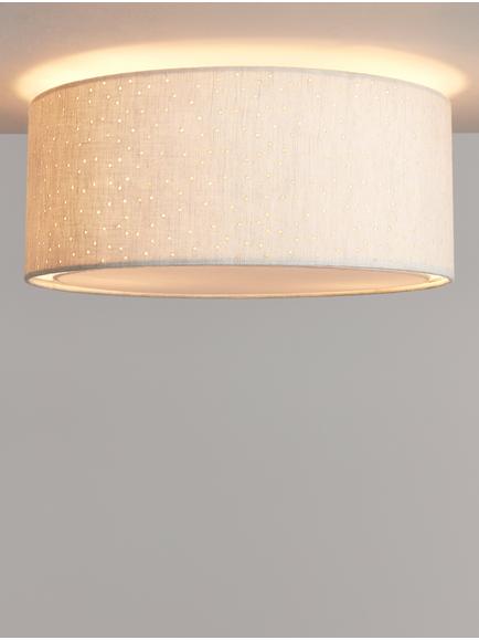 John Lewis Alice Semi Flush Ceiling Light, Natural, Natural