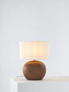John Lewis Alexander Ceramic Table Lamp, Matt Pewter