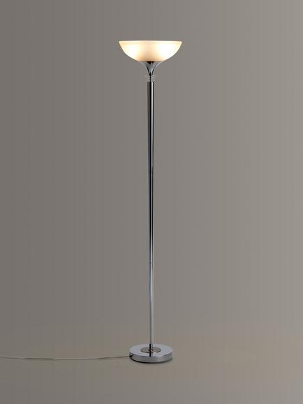 John Lewis Azure Uplighter Floor Lamp, Chrome/Satin Nickel