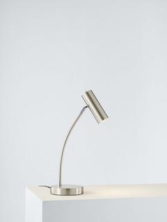 John Lewis Oliver LED Desk Lamp, Satin Nickel