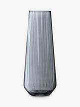 LSA International Lantern Vase, H28cm, Zinc Lustre