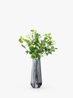 LSA International Lantern Vase, H36cm, Zinc Lustre - view 2, Zinc Lustre