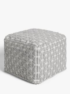 John Lewis Prism Pouffe, Grey