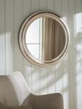 John Lewis Round Bead Wall Mirror, 76cm, Champagne