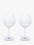 Dartington Crystal Glitz Gin and Tonic Copa Glass, 610ml, Set of 2