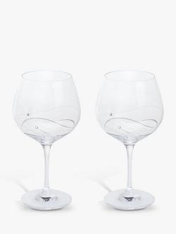 Dartington Crystal Glitz Gin and Tonic Copa Glass, 610ml, Set of 2, Clear