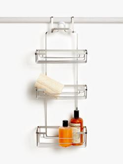 John Lewis Three Tier Shower Caddy - view 2, Silver
