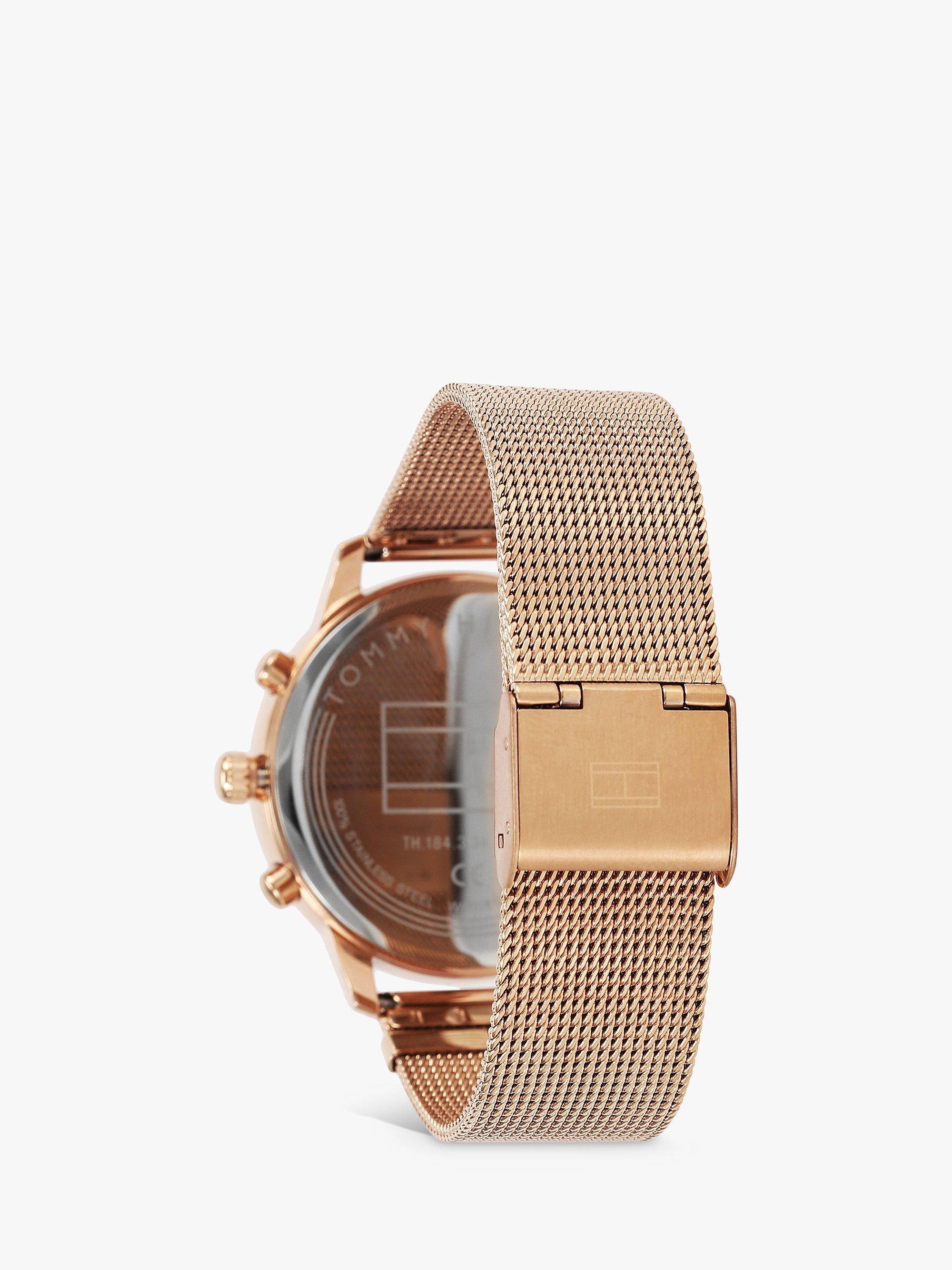 Tommy Hilfiger 1781907 Women's Chronograph Mesh Bracelet Strap Watch ...