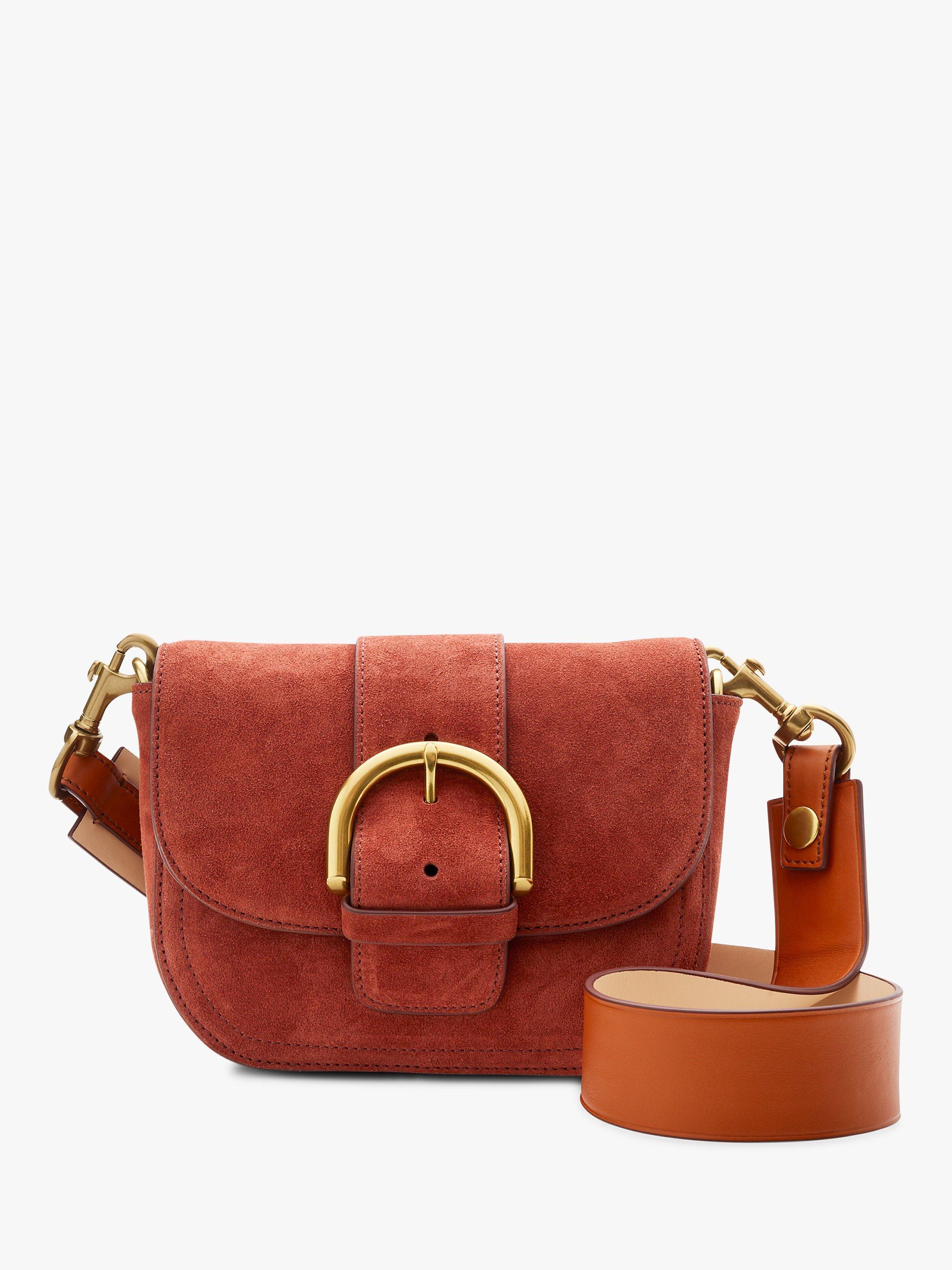 J.Crew Suede Buckle Cross Body Bag