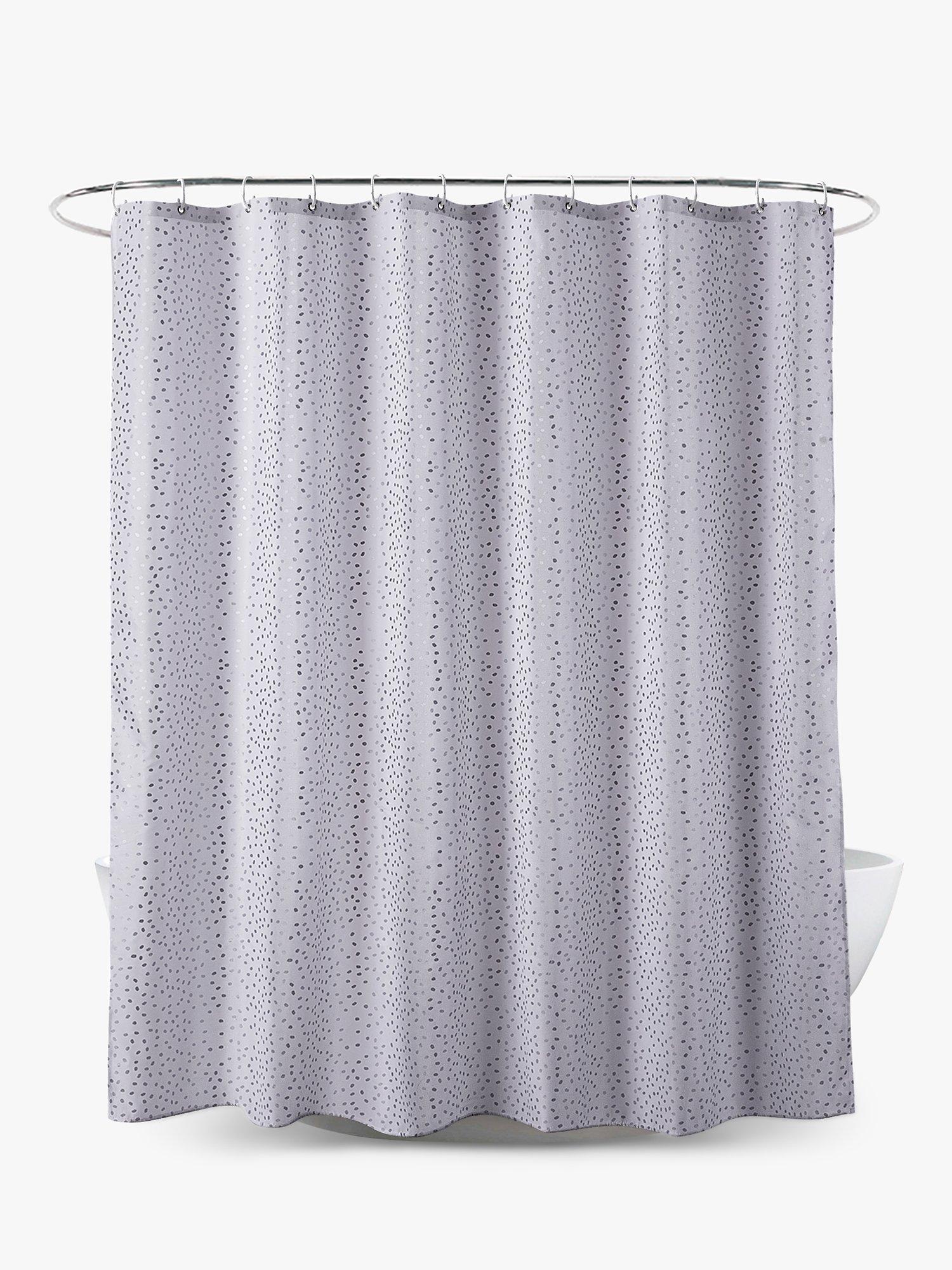 John Lewis & Partners Shimmering Spots Shower Curtain