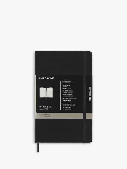 Moleskine Professional Journal, Black, Black