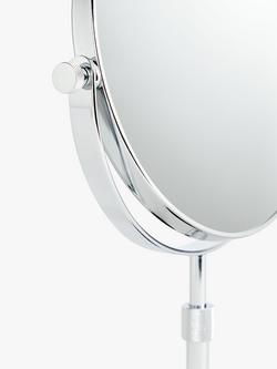 John Lewis Lux Large Pedestal Mirror - view 2, Silver