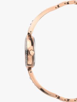 Sekonda 2533G.76 Women's Crystal Locket Pendant Bangle and Bracelet Strap Watch Gift Set, Rose Gold - view 2, 