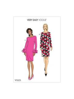 Vogue Women's Very Easy Dress Sewing Pattern, 9325, E5