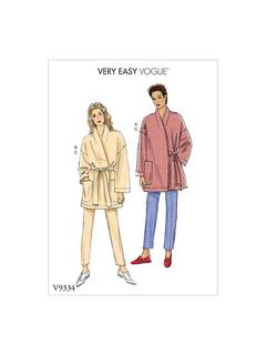 Vogue Women's Wrap Jacket Sewing Pattern, 9334, Y