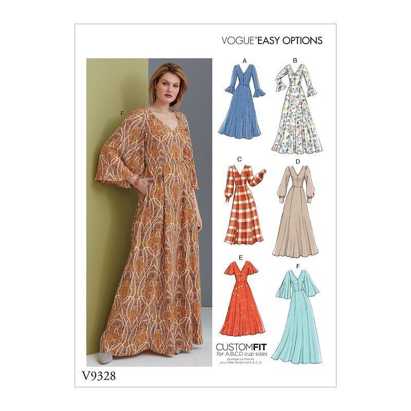 Vogue Women's Maxi Dress Sewing Pattern, 9328