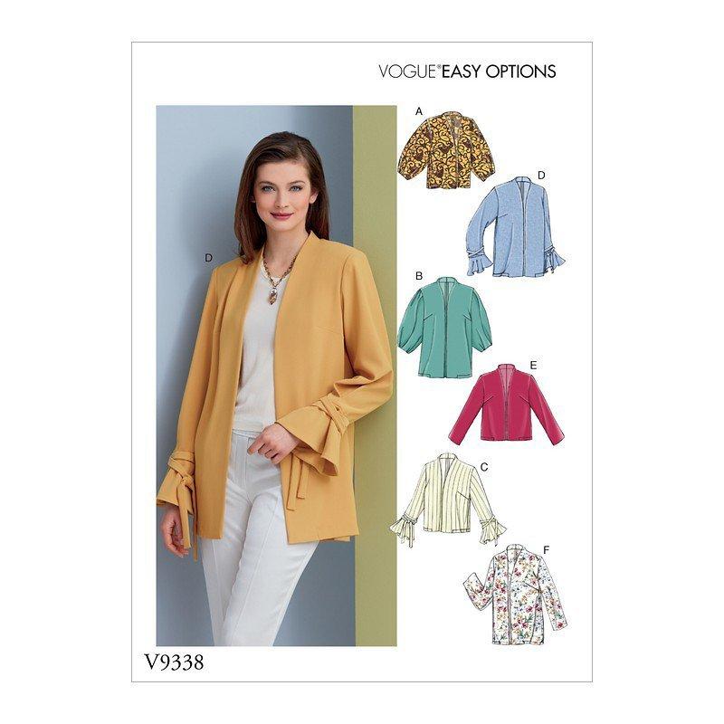 Vogue Women's Jacket Sewing Pattern, 9338