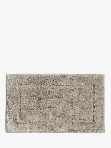 John Lewis Micro-Fresh Deep Pile Bath Mat, Smoke Grey
