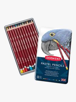 Derwent Pastel Pencils Tin, Set of 12, Multi
