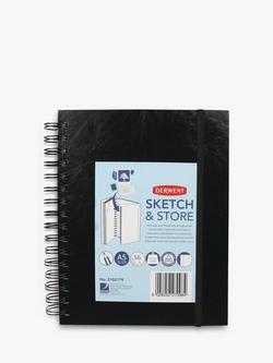 Derwent A5 Sketch & Store Wire Bound Notepad, Multi