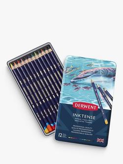Derwent Inktense Pencils Tin, Set of 12 - view 2, Multi