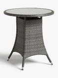 John Lewis Alora Garden Bistro Table, Brown/Grey