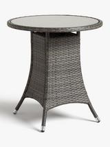 John Lewis Alora Garden Bistro Table Brown Grey