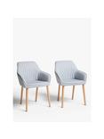 John Lewis Toronto Dining Armchairs, Set of 2, Grey