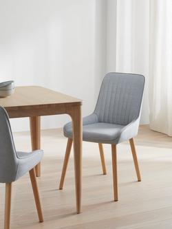 John Lewis Toronto Side Dining Chairs, Set of 2 - view 2, Grey