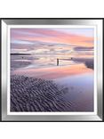 John Lewis Jim Robertson 'Lilac Beach' Embellished Framed Print, 83.5 x 83.5cm