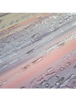 John Lewis Jim Robertson 'Lilac Beach' Embellished Framed Print, 83.5 x 83.5cm - view 2, Multi