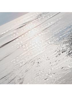 John Lewis Mike Shepherd 'Shimmering Light I Embellished Framed Print & Mount, 100.5 x 40.5cm - view 2, Silver