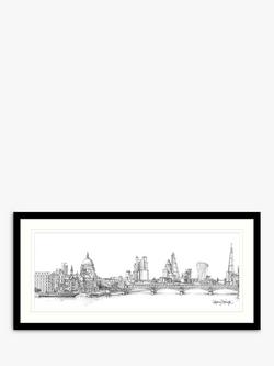 John Lewis Catherine Stephenson London II Framed Print & Mount, 49.5 x 104.5cm, Black