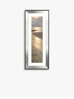 John Lewis Mike Shepherd 'Shimmering Light II' Embellished Framed Print & Mount, 100.5 x 40.5cm, Silver